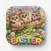 Rex Hoot Osterparty-Teller Pappteller (Vorderseite)