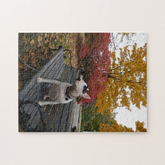 Rex im Herbstpuzzle Puzzle (Horizontal)