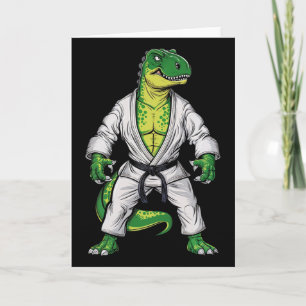 Rex Kampfsport Dinosaurier Jiu-Jitsu Bjj Karate Karte