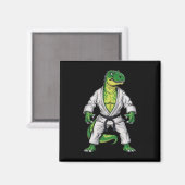 Rex Kampfsport Dinosaurier Jiu-jitsu Bjj Karate  Magnet (Vorderseite/Rückseite)