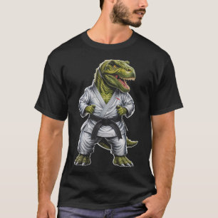 Rex Kampfsport Dinosaurier Karate Jiu-Jitsu Ninja T-Shirt