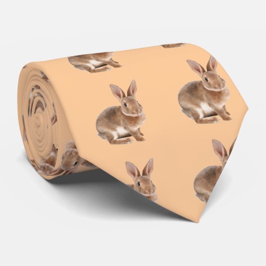Rex Kaninchen Krawatte (Gerollt)