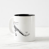Rex König der Dinosaurier Zweifarbige Tasse (Vorderseite Links)