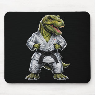 Rex Martial Arts Dinosaur Karate Jiu-jitsu Ninja Mousepad
