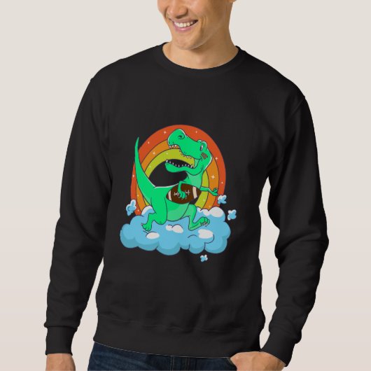 rex playing rugby football sweatshirt (Vorderseite)