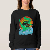 rex playing rugby football sweatshirt (Vorderseite)