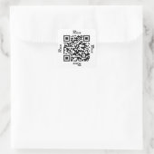 Rex QR Code Personalisiert NAME Aufkleber (Tasche)