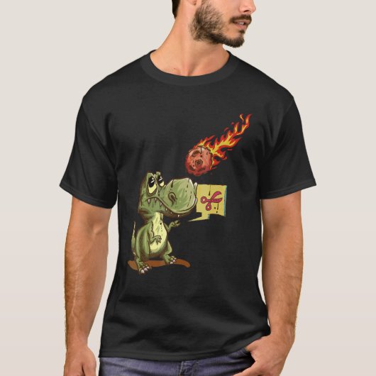 Rex  Schere Stein Papier  Komet 1 T-Shirt (Vorderseite)