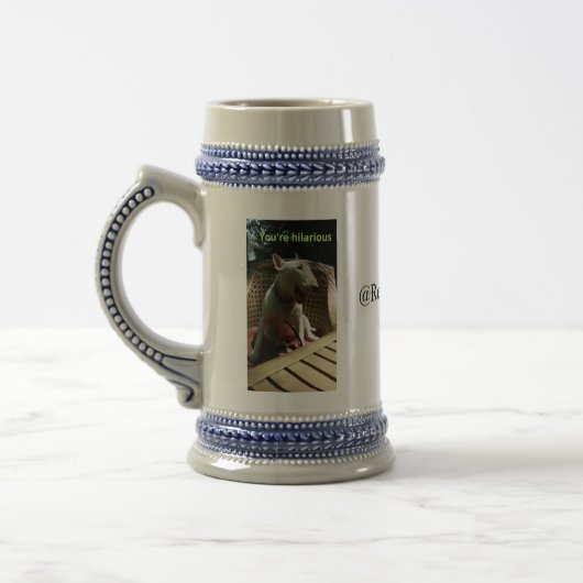 Rex "Sie sind unglaublich witzig" Bier-Tasse Bierglas (Links)