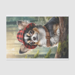 Rex the Adventure Chihuahua, Camping Canine Seidenpapier