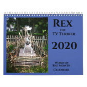 Rex the TV Terrier 2020 Word of.The Month Calendar Kalender (Titelbild)