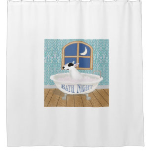 Rex the TV Terrier Bath Night Dusche Vorhang