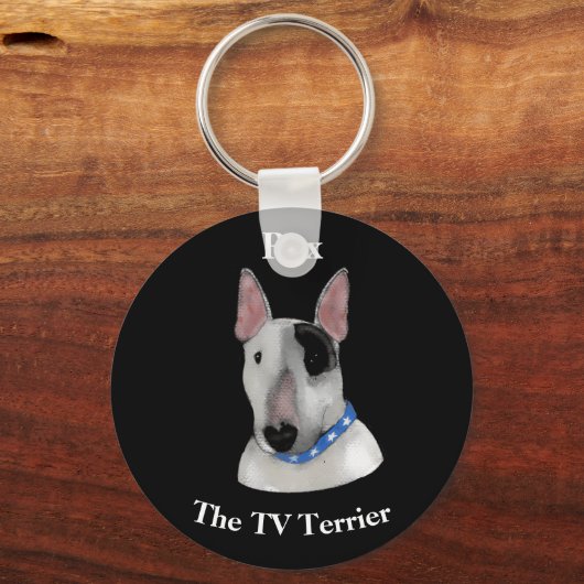 Rex the TV Terrier button Schlüsselanhänger (Vorderseite)