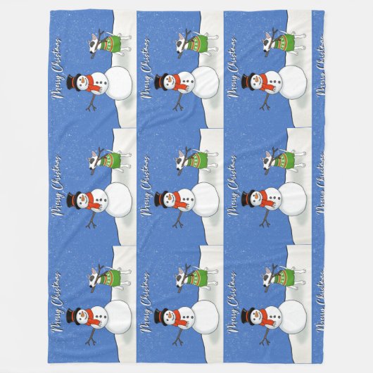 Rex The TV Terrier Christmas Fleece werfen (Vorderseite)