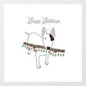 Rex the TV Terrier Happy Holidays window cloning Fensteraufkleber (Blatt)