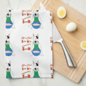 Rex the TV Terrier Life ist Kurz Küchentuch (Viertel Falte)