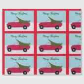 Rex the TV Terrier Red Truck Weihnachtswrap Geschenkpapier (Flach)