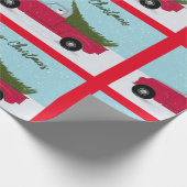 Rex the TV Terrier Red Truck Weihnachtswrap Geschenkpapier (Ecke)