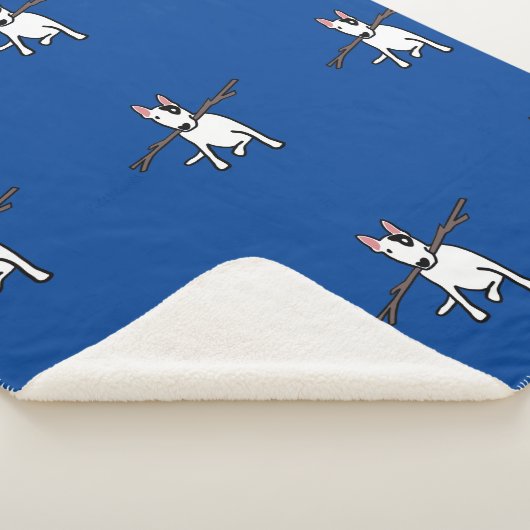 Rex the TV Terrier Sherpa Blanket Ocean Blue Sherpadecke (3/4)