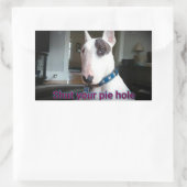Rex the TV Terrier Shut your Pie hole Aufkleber (Tasche)