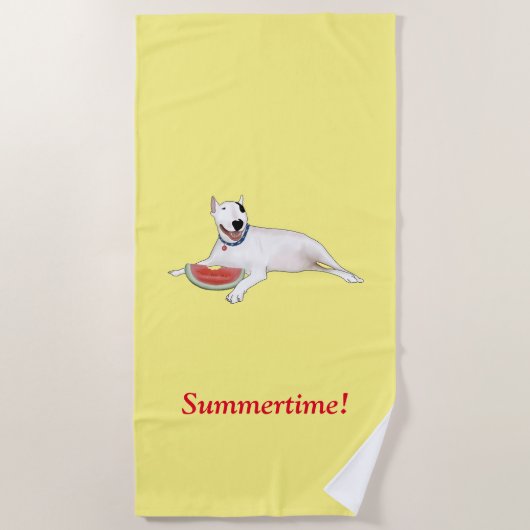 Rex The TV Terrier Sommerzeit! Strandtuch (Vorderseite)