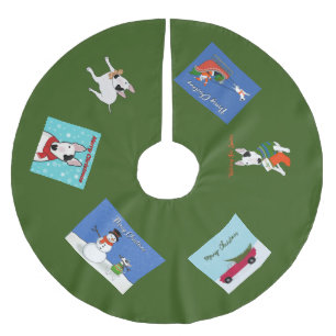 Rex the TV Terrier Tree Skirt Polyester Weihnachtsbaumdecke