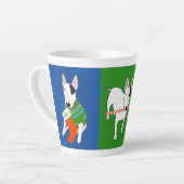 Rex the TV Terrier Weihnachtsfeier Tasse (Linke Ecke)