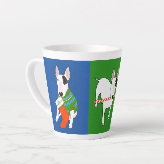 Rex the TV Terrier Weihnachtsfeier Tasse (Linke Ecke)
