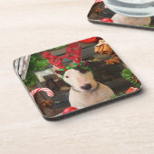 Rex The TV Terrier Weihnachtsfeier Untersetzer (Linke Seite)