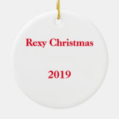 Rex the TV Terrier Weihnachtsschmuck Candy Stock (Hinten)