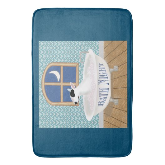 Rex TV Terrier Bath Night Bath Mat Badematte (Vorderseite Vertikal)