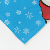 Rex TV Terrier Frohe Weihnachtsschnecke Fleecedecke (Ecke)