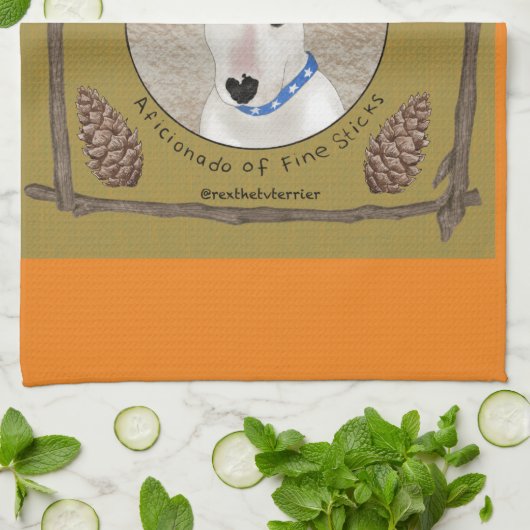 Rex TV Terrier Herbsthandtuch Geschirrtuch (Gefaltet)