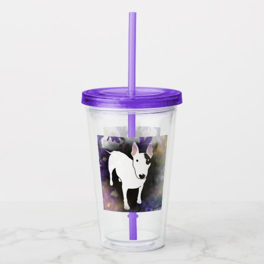Rex TV Terrier Lila Haze Acrylic Tumbler Acryltrinkbecher (Vorderseite)