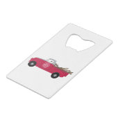 Rex TV Terrier Red Truck Geldbeutel Flaschenöffner (Rückseite Schrägansicht)