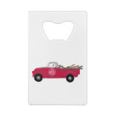 Rex TV Terrier Red Truck Geldbeutel Flaschenöffner (Rückseite)