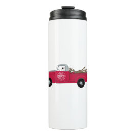 Rex TV Terrier Red Truck Thermosbecher