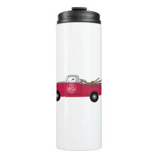 Rex TV Terrier Red Truck Thermosbecher