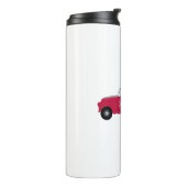 Rex TV Terrier Red Truck Thermosbecher (Nach links gedreht)