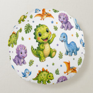 Rex und Dino-Mite Freunde Rundes Kissen
