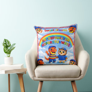 Rex und Hoot ein Regenbogen süße Träume Bildung th Kissen