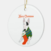 Rex- und Strumpf-Ornament Keramik Ornament (Links)