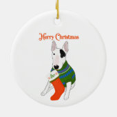 Rex- und Strumpf-Ornament Keramik Ornament (Hinten)