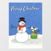 Rex Weihnachtsklammern Fensteraufkleber (Blatt)