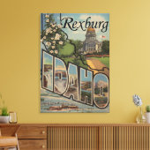 Rexburg, Idaho - Große Briefmarkenszenen Leinwanddruck (Insitu (Wohnzimmer))