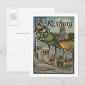 Rexburg, Idaho - Große Briefmarkenszenen Postkarte (Vorne/Hinten)