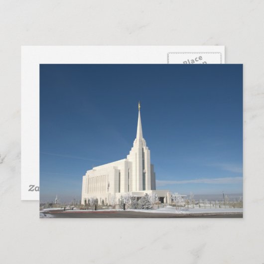 Rexburg LDS Temple Postkarte (Vorne/Hinten)
