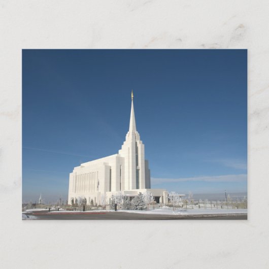 Rexburg LDS Temple Postkarte (Vorderseite)