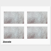 Rexine Texture Rechteckiger Aufkleber (Blatt)