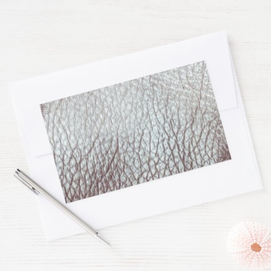 Rexine Texture Rechteckiger Aufkleber (Umschlag)